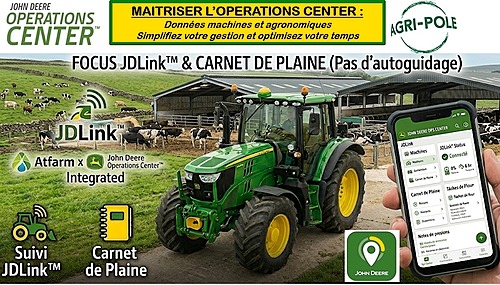 Optimiser le pilotage de son exploitation par l’intermédiaire du logiciel OPERATIONS CENTER JOHN DEERE – AGRI POLE FORMATION COURTE 4H